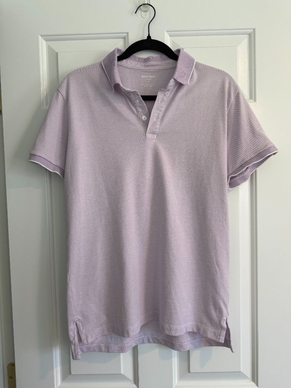 Bonobos Slim Fit Stretch Pique Polo Lavender Men's Medium